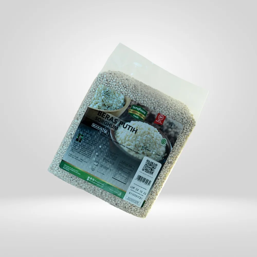 Kemasan Sorghum Putih Kupas